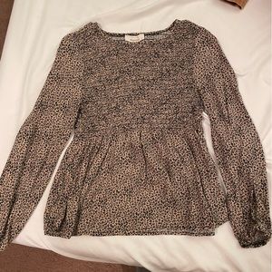 Leopard print top